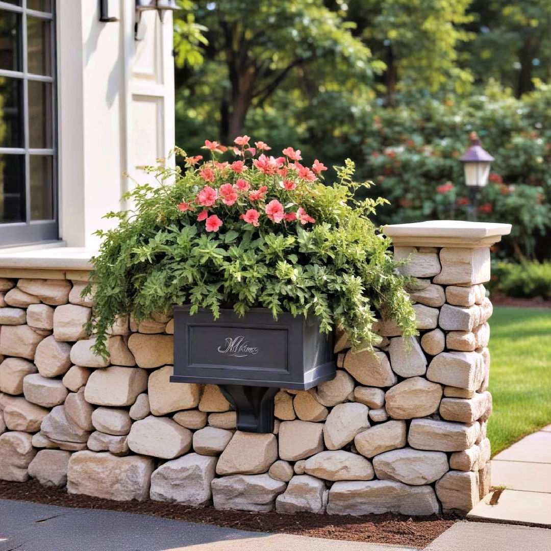 stone planter enclosure