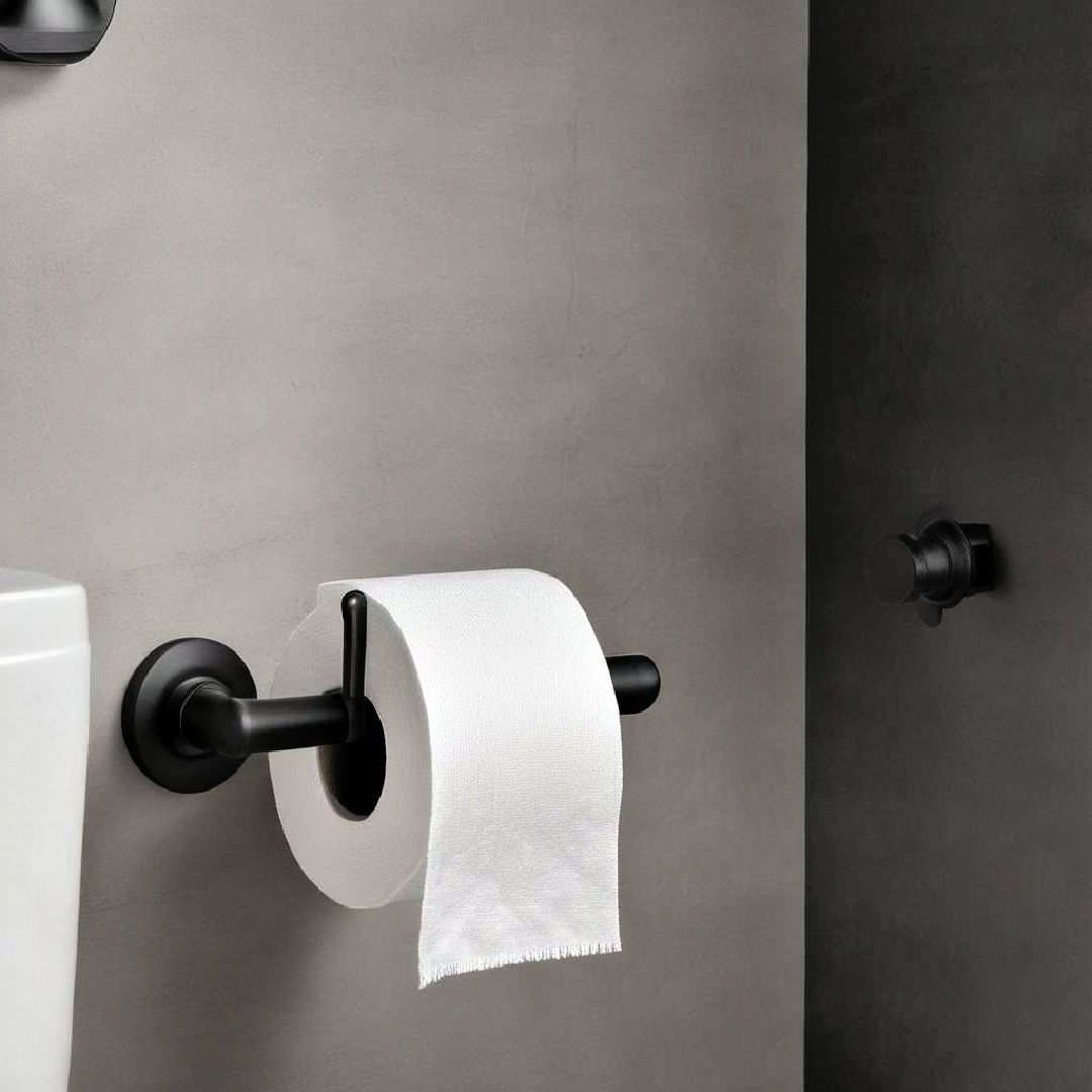 stylish black toilet paper holders