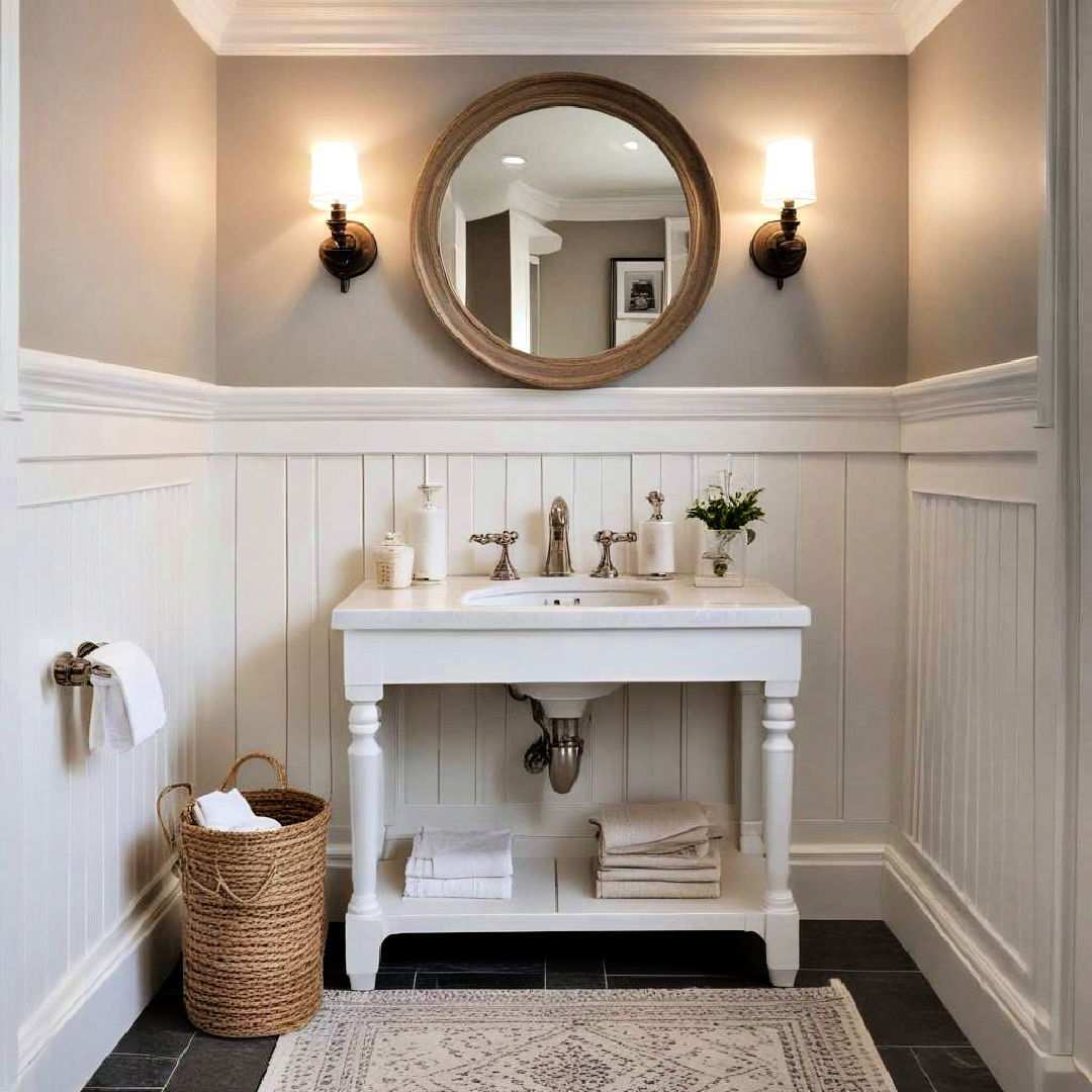 stylish wainscoting