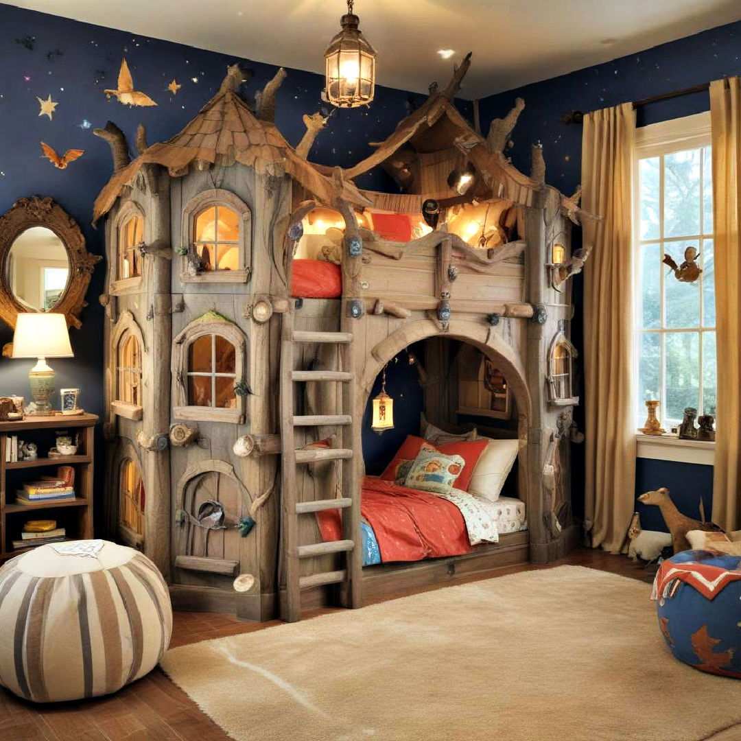 themed fantasy bunk room