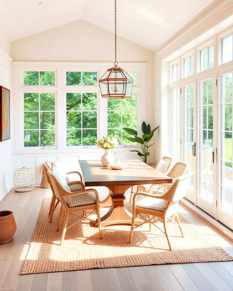 use a neutral color palette for a relaxing vibe