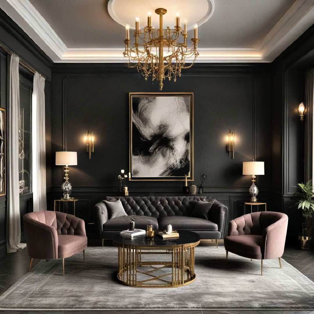 use brass and gold accents