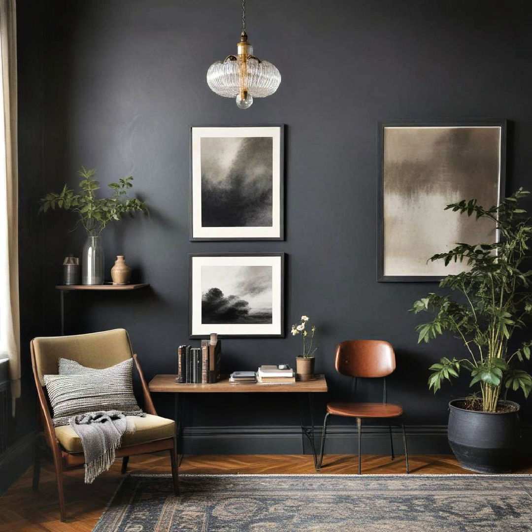 use dark muted wall colors