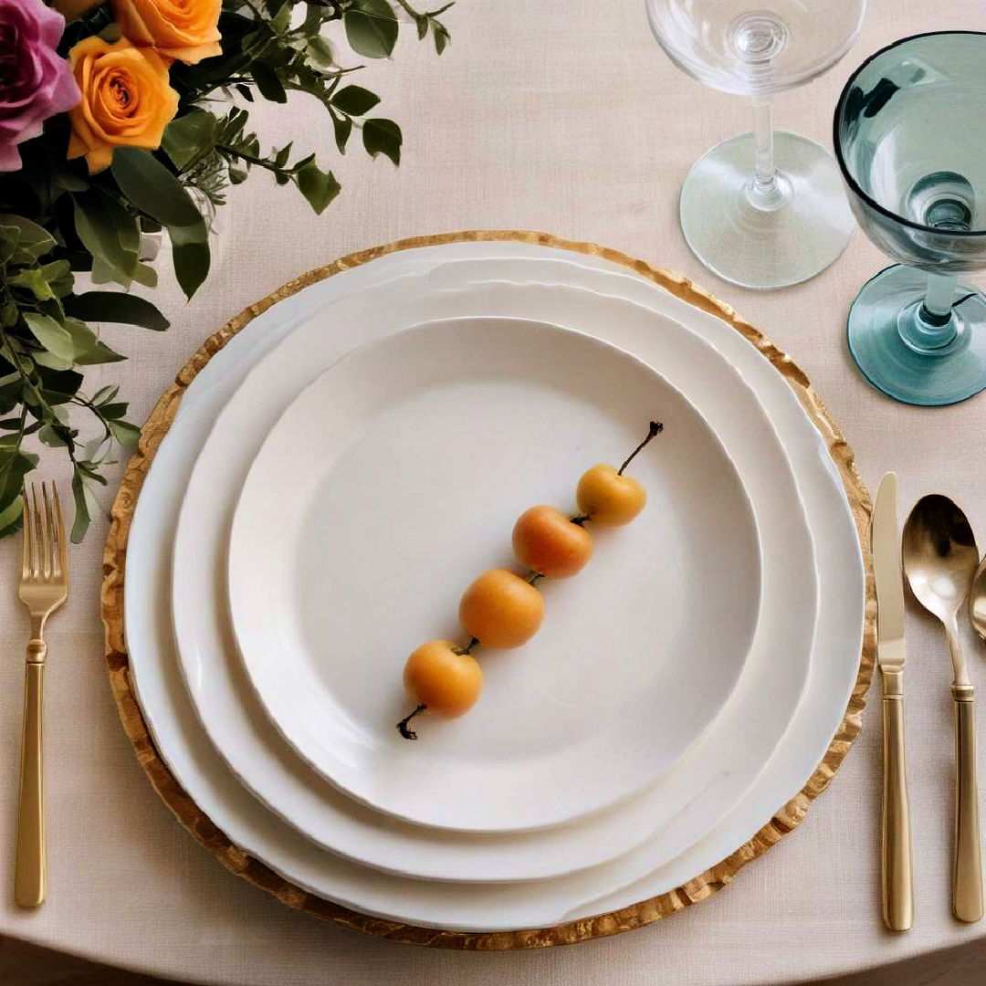 use decorative chargers