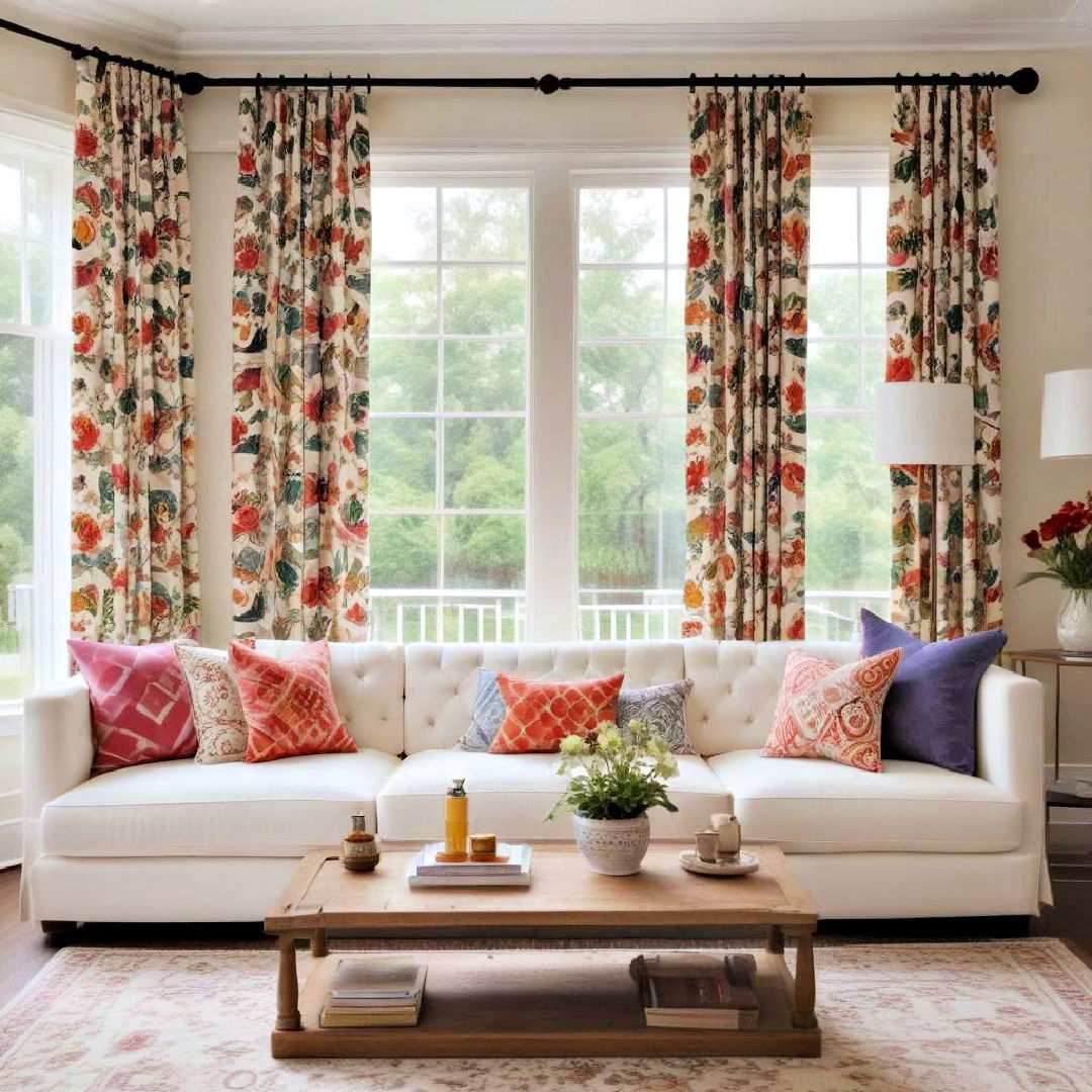 utilize bold curtains or drapes