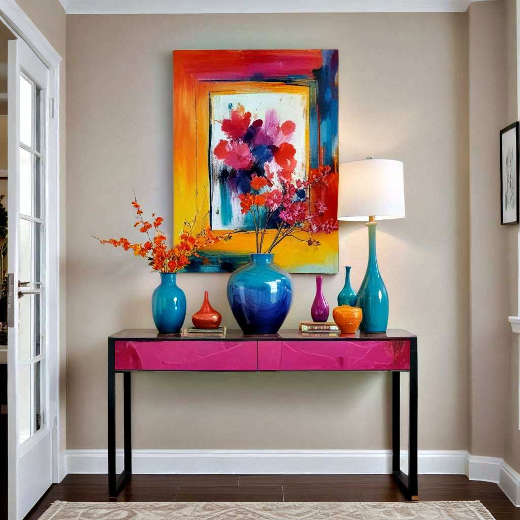 vibrant accent pieces