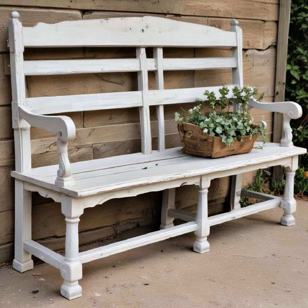 weathered benches