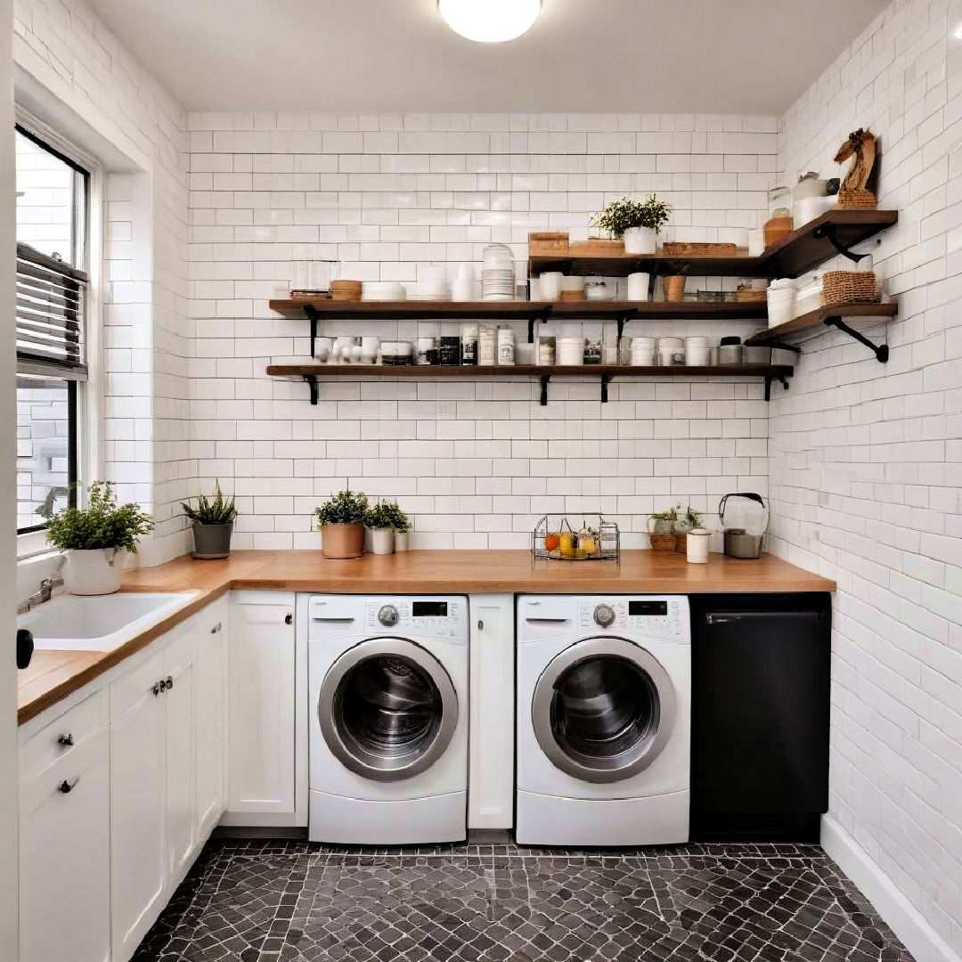 white subway tiles