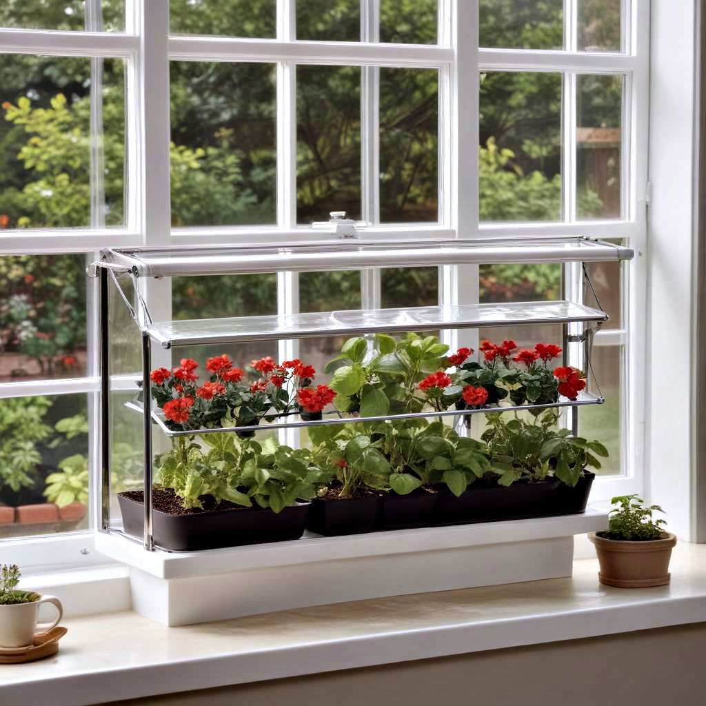 window mounted greenhouse
